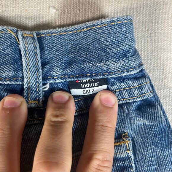 Steel Guard Flame Resistant FR Jeans Mens 38x32 Straight Grunge Work Chore Weld - Picture 9 of 9